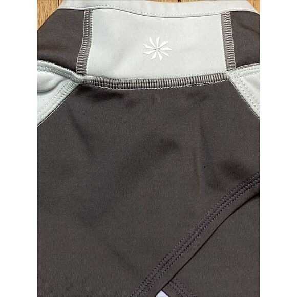 Athleta Women M Jacket Sweatshirt Blue 1/2 Zip Knit Stretch Activewear 54023 - Picture 8 of 12